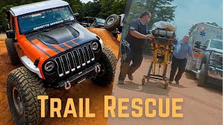 Rescuing An Injured OffRoader  Broken Bones and Broken Axles  Gulches ORV Park SC [upl. by Itsa]