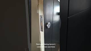 Locksmith Stories  New dead lock installation EPRLocksmith EPRLocksmith Lock woodendoor [upl. by Maharg]