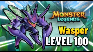 Wasper Level 100 Legendary Monster Legends [upl. by Elagiba21]