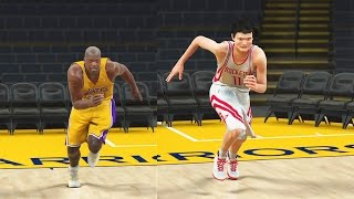 Who is the Slowest Player in the NBA Shaq Yao Ming Howard DeMarcus Cousins NBA 2K18 [upl. by Ynoyrb]