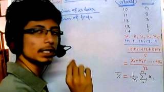 3 Biostatistics lecture  Central tendency for ungrouped frequency data [upl. by Sidonia]