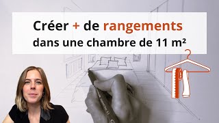 Créer plus de rangements dans une chambre de 11 m2 [upl. by Lala]