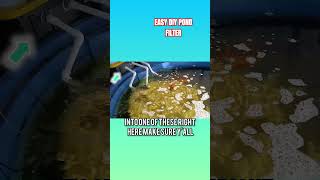 BEST DIY POND FILTER FOR CRYSTAL CLEARER WATER short ponds water fish shorts [upl. by Saiasi310]