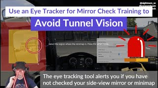 Mirror Check Training for ATS amp ETS 2  Minimap Awareness Trainer with Eye Tracking [upl. by Jeffrey]