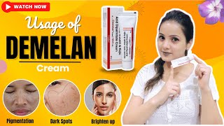 Demelan Cream  Best Pharmacy Cream For Dark Spots and Pigmentation  Glycolic Acid  skincare [upl. by Christalle]