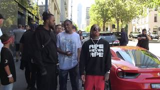 TYGA roars in orange Lamborghini in Melbourne Australia 15MOF [upl. by Copeland]