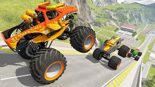 Monster Truck Madness  HighFlying Jumps amp Epic Crashes [upl. by Saibot315]