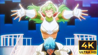 Nel Hits Grimmjow With Her Chest 4K English Sub  BLEACH ThousandYear Blood War Part 3 [upl. by Ahsienal]