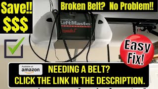 How To Replace A Broken Chamberlain LiftMaster Garage Door Opener Belt [upl. by Izak]