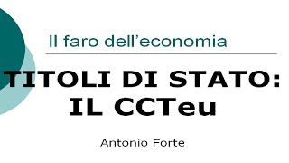 Lezione i titoli di Stato CCTeu [upl. by Aikel]