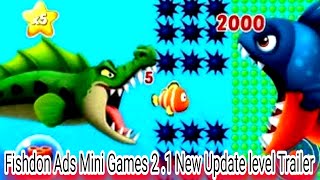 Fishdom Ads Mini Games 21 Update new  Hungry Fish New level trailer video help the fish [upl. by Fenner643]