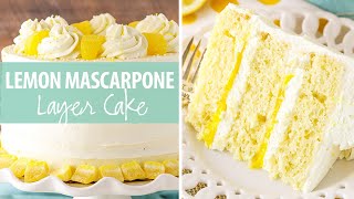 Lemon Mascarpone Layer Cake [upl. by Andros]