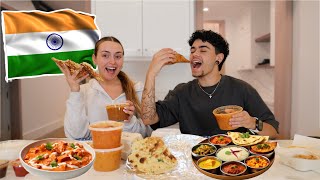 Trying INDIAN FOOD for the FIRST TIME [upl. by Natsirc]