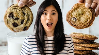 2 Easy Chocolate Chip Cookies Recipes Chewy vs Thin amp Crispy [upl. by Neenej379]