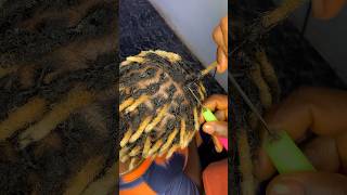 How to do the interlocking method on Locs [upl. by Anadal]