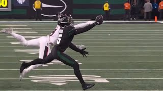 Garrett Wilson INSANE One Handed Catch and Scores a Touchdown  Texans vs Jets [upl. by Nadaba400]