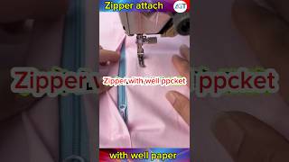 How to sew a zippered covered Welt pocket youtubeshorts viralvideo wellpocket [upl. by Naesar111]