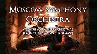 Moscow Symphony Orchestra  We Wish You a Merry Christmas Fireplace Video  Christmas Songs [upl. by Ahsimet]