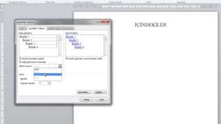 Word İçindekiler Tablosu Oluşturma [upl. by Pokorny]