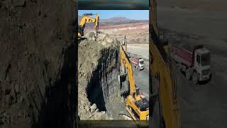 Three Caterpillar 385C Excavators Loading Mercedes amp MAN Trucks  SotiriadisLabrianidis Mining  4k [upl. by Norse]