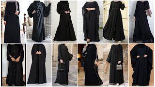 Decent Stylish Abaya in Black Color Burqa Design Arabic Abaya Design Black Abaya Latest 2023 [upl. by Nellek]