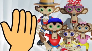 Finger Family Song  Nursery Rhymes amp Kids Songs  Karaoke Lyrics On Screen  Learn English [upl. by Tekcirc]