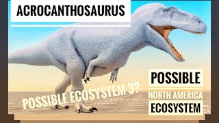 Possible ecosystem 3 in North America Acrocanthosaurus in dinosaur world Mobile [upl. by Small]