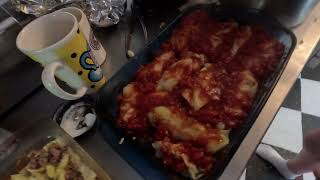 Cooking Golumpki Polish cabbage rolls with a cajun twist [upl. by Kandy411]