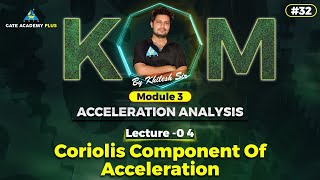 32  Module 3  Lec 04  Coriolis Component Of Acceleration  KOM By Khilesh Sahu Sir [upl. by Fortunia]