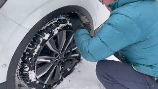 Best Snow Chains  Review and Fitting the Rud Centrax [upl. by Wilhide577]