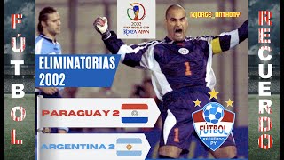 Paraguay 22 Argentina  Eliminatorias Sudamericanas Corea Japón 2002 [upl. by Refenej582]