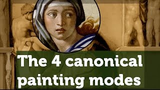 The four canonical painting modes of the Renaissance sfumato unione chiaroscuro cangiante [upl. by Wiseman862]