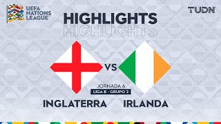 HIGHLIGHTS  Inglaterra vs Irlanda  UEFA Nations League 2024  TUDN [upl. by Aerb]