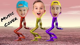 Dame Tu Cosita Music Cover🎼VladAndNiki And His Mom In Airoplane [upl. by Eadnus]