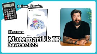 Matematikk 1Peksamen Høsten 2022 [upl. by Orgalim]