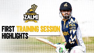 Highlights From Peshawar Zalmis First Training Session for HBL PSL 9 [upl. by Suelo]