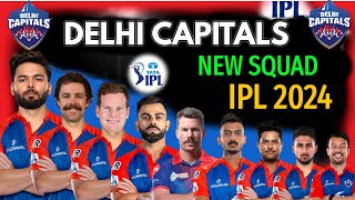 IPL 2024  Delhi Capitals Team New Squad  Delhi Team Players List 2024  DC Team Squad 2024 [upl. by Sibella]