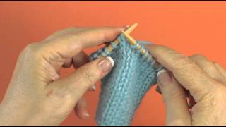 Left Twist Stockinette Stitch [upl. by Edrei]