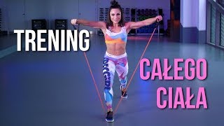 TRENING CAŁEGO CIAŁA 💜💜 10 min Ćwiczenia Na Odchudzanie i Spalanie Tłuszczu z gumą fitness [upl. by Lipcombe551]