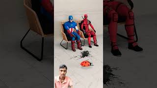 Captain America Vs deadpool funny marvelanimation shorts viralvideo [upl. by Pasol]