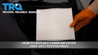 How to Replace Cabin Air Filter 20092015 Toyota Prius [upl. by Zailer314]