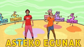 ENE KANTAK  ASTEKO EGUNAK Asteko egunak ikasi [upl. by Floridia]