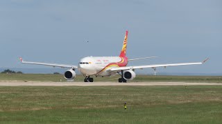 HAINAN AIRLINES A330300 TAKING OFF FROM MANCHESTER TO BEIJING INTERNATIONAL [upl. by Burnsed639]