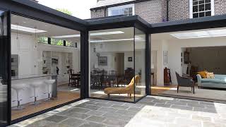 Glass extension on London townhouse [upl. by Willin]