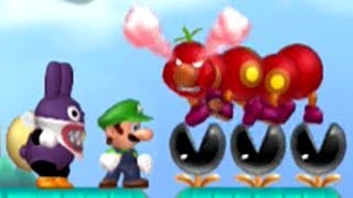 New Super Luigi U  100 CoOp Walkthrough  World 7 Meringue Clouds 2 Player [upl. by Ennasus711]