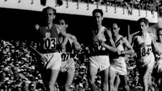 Emil Zátopek Wins 10000m In Incredible Time For Gold  Helsinki 1952 Olympics [upl. by Zachery]