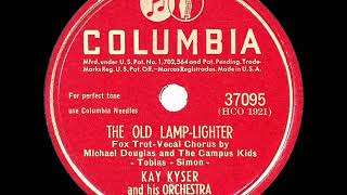 1946 HITS ARCHIVE The Old Lamplighter  Kay Kyser Mike Douglas vocal [upl. by Ailee87]