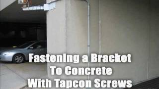 UltraCon Tapcon Concrete Screws for Fastening a Bracket to Concrete [upl. by Munson754]