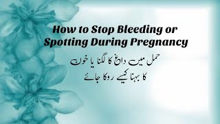 Stop Spotting In Pregnancy  Causes Of Spotting In Pregnancy  Spotting Or Bleeding During Pregnancy [upl. by Petronia]