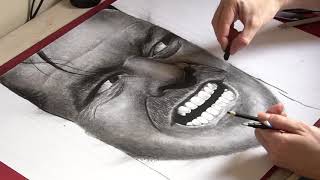 Jack Nicholson drawing  Shining [upl. by Sineray]